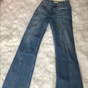 Free People wide leg jeans